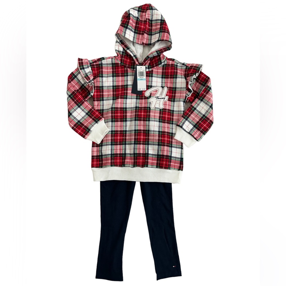 Tommy Hilfiger plaid set NWT Sz 5